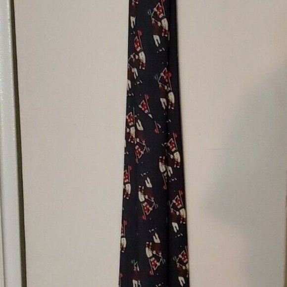 Mens Silk Tie Diamond Silks Handmade Silk Necktie Tie Golf Swing pattern - Picture 2 of 4